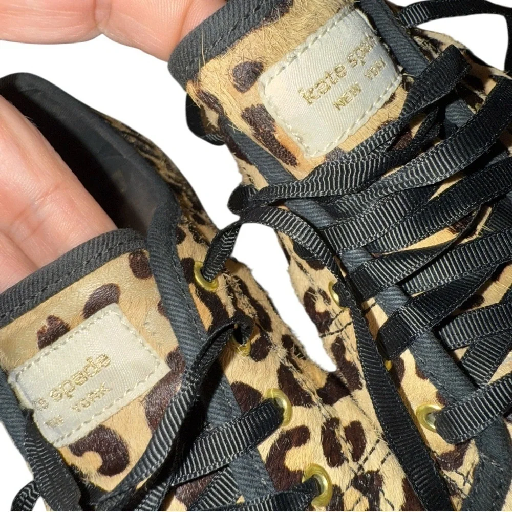 Kate Spade x Keds ‘Kickstart’ Leopard Calf Hair Low Top Sneaker